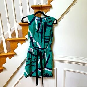 🌸🌿 Pink, Green & White Tank Dress – Korea (One Size)